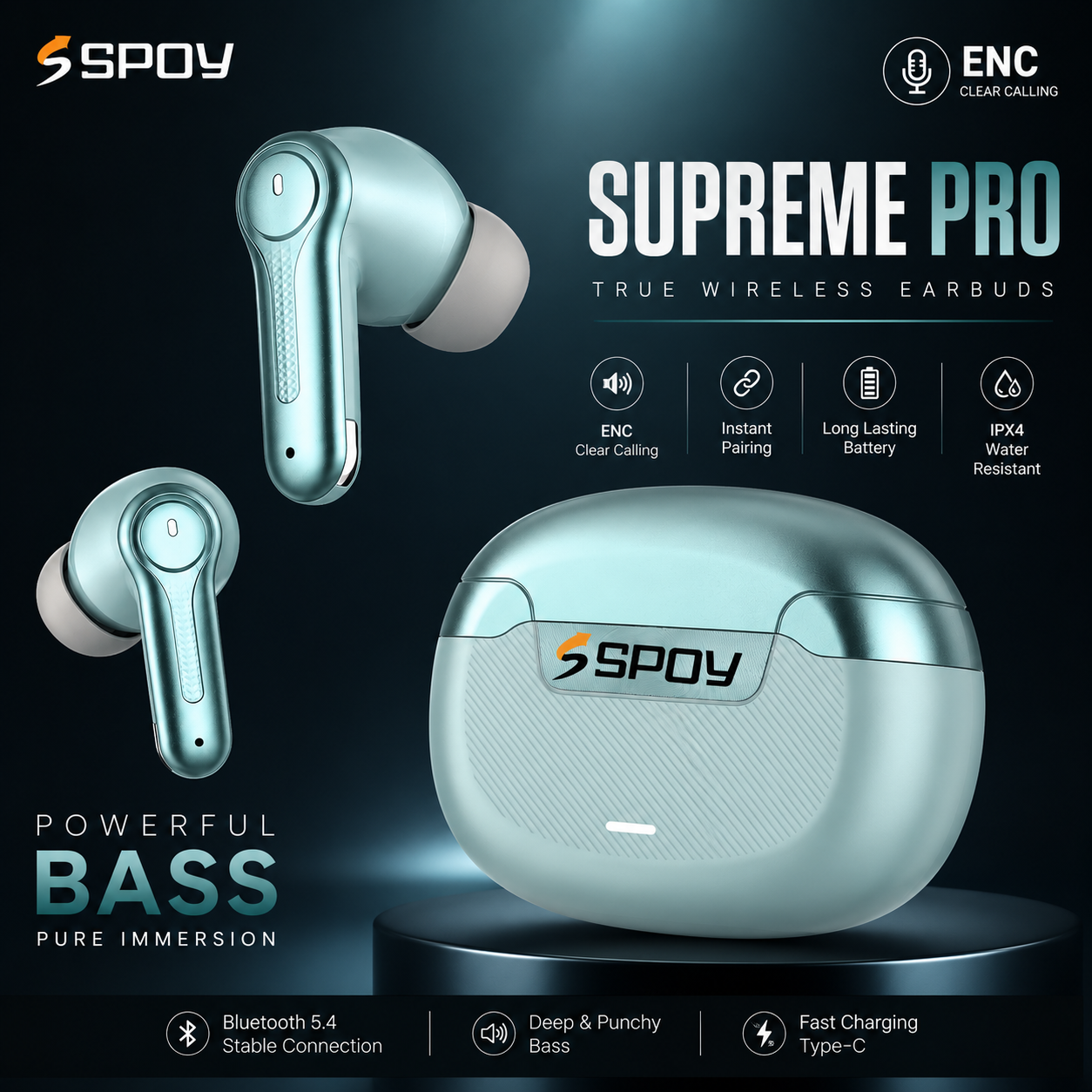 SPOY Supreme Pro True Wireless Earbuds