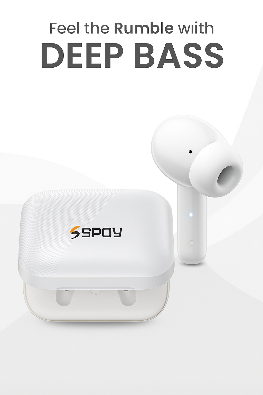 SPOY Prime Buds | 25H Playtime | Bluetooth 5.4 | IPX5 Waterproof | Touch Control | True Wireless Earbuds