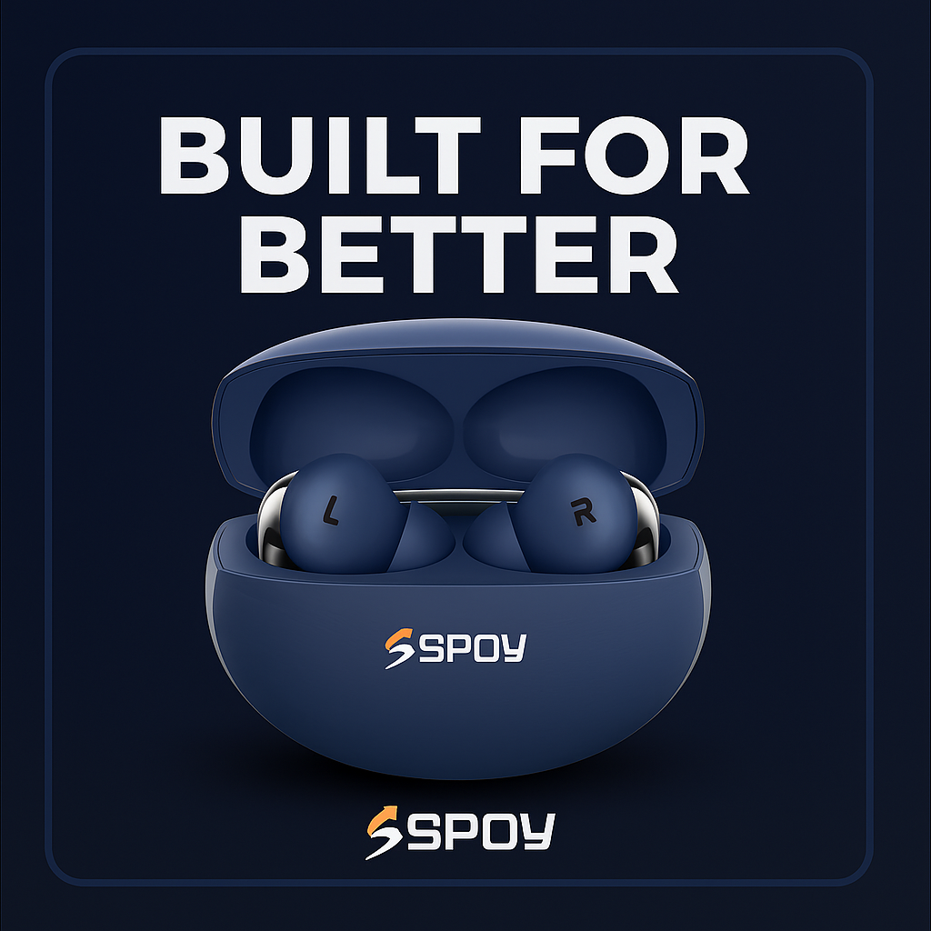 Spoy BUDS PRO True Wireless Earbuds – Premium Sound, Powerful Performance