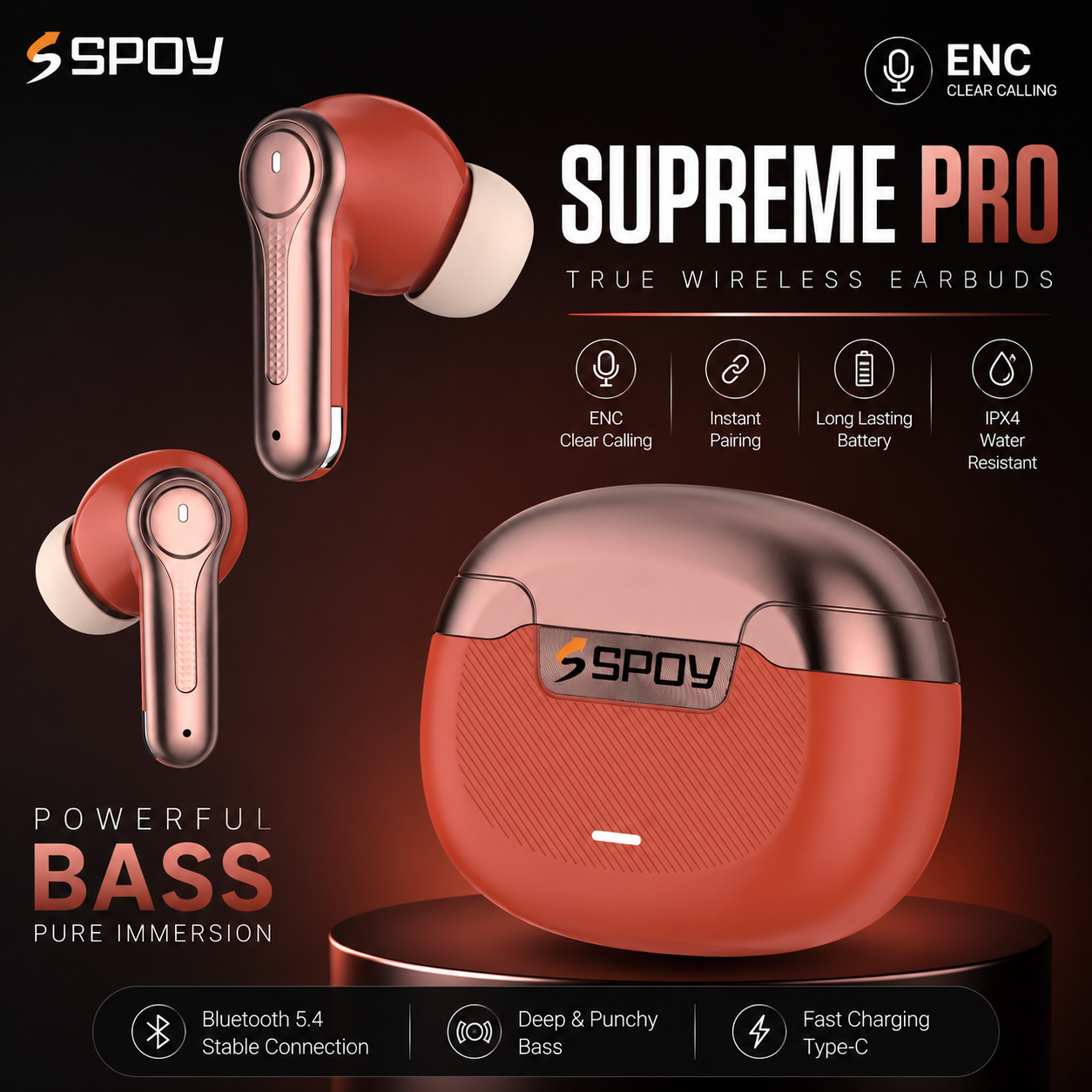 SPOY Supreme Pro True Wireless Earbuds