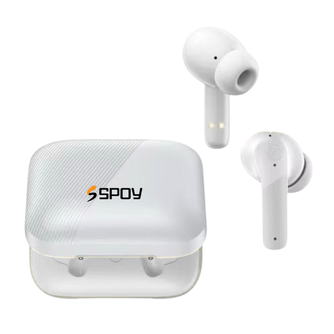 SPOY Prime Buds | 25H Playtime | Bluetooth 5.4 | IPX5 Waterproof | Touch Control | True Wireless Earbuds