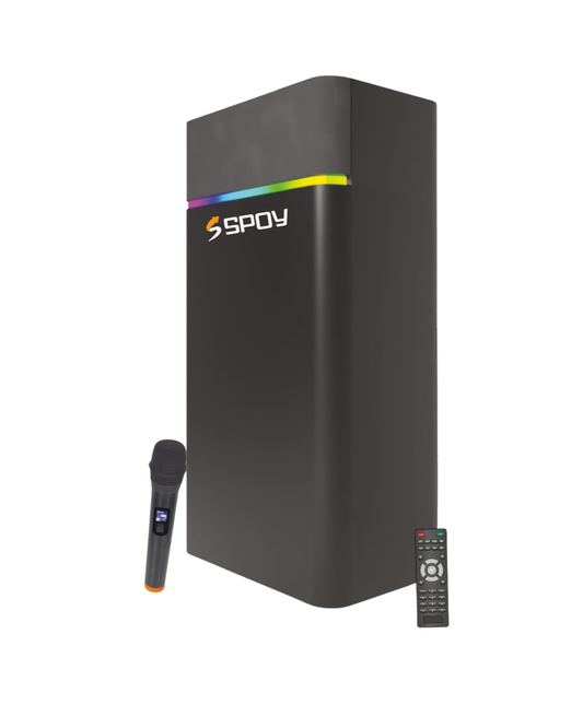 Spoy Beast Pro 150W Party Speaker with In-built RGB Lights & Wireless Mic (LTS-705)