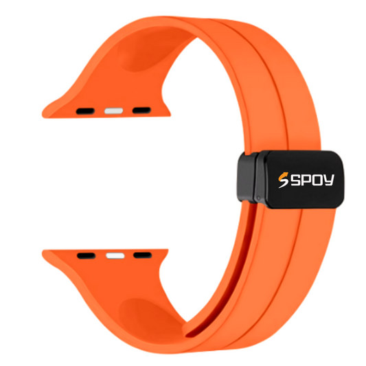 SPOY Silicone Magnetic Band for Apple Watch (38/40/41mm) ORANGE